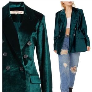 Free People Velvet Asby Blazer